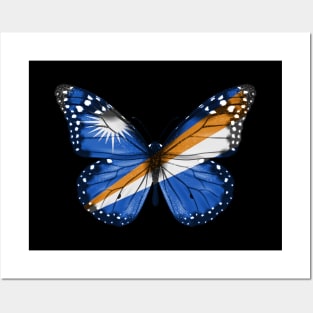 Marshallese Flag  Butterfly - Gift for Marshallese From Marshall Island Posters and Art